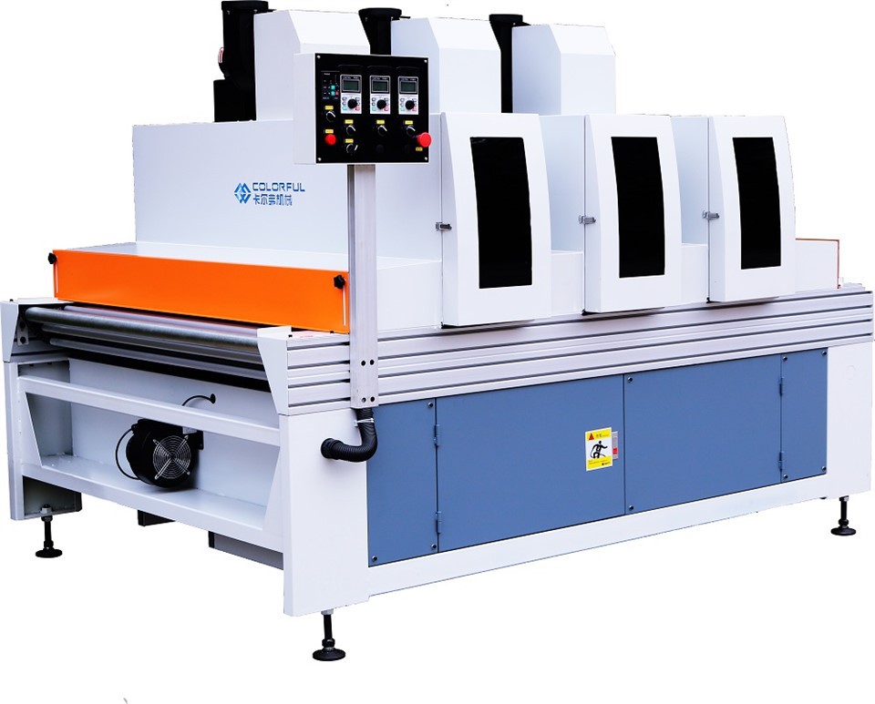 Three Light UV Curing Machine For Wood Coating